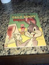 BUGS BUNNY PORKY PIG 1944 coloring book comic TV cartoon character UNUSED picture