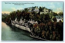 c1910's Bluff View Looking East From River Bridge Chattanooga Tennessee Postcard picture