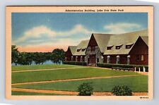 Brocton NY-New York, Administration Building, Erie State Park, Vintage Postcard picture