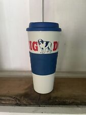 BIG DOGS LARGE Plastic Coffee Cup Travel Mug 9 Inches Tall Insulated NICE picture