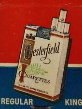 Vintage Matchbook Cover CHESTERFIELD CIGARETTES Tobacco unshucked c8 picture