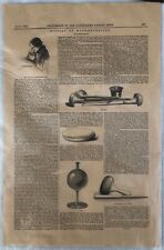 Antique 1844 Newspaper From The London Times - Supplement to the Illustrated picture