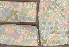 4 Pc Vintage Wamsutta Floral Print King Sheet Set and 2 King Pillowcases picture