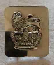Napoleonic British officer Lion and Crown Cross brass shoulder Belt Plate picture
