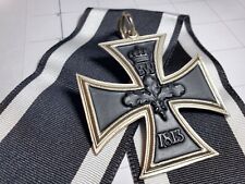 German WW1 Iron Cross 1813 1914 EK1 Medal Eisernes Kreuz Imperial with Ribbon picture