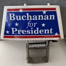 Pat Buchanan for President lighted car signage political campaing 2 sided VTG picture