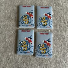 LOT Of 4 Walt Disney WORLD FIRST VISIT MICKEY MOUSE BADGE NEW picture