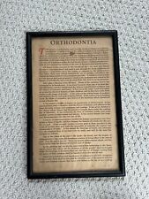 Early-mid 1800s Orthodontia Dental Document Signed At Bottom “C.N. Johnson” picture