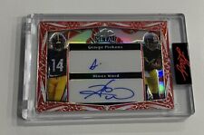 2023 LEAF METAL CHRISTMAS EXCLUSIVE CARD AUTO George Pickens / Hines Ward 3/3 picture