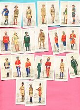 1938 JOHN PLAYER MILITARY UNIFORMS OF THE BRITISH EMPIRE 25 TOBACCO CARD LOT picture