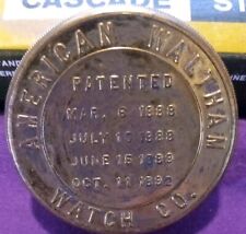 VINTAGE METAL PARTS TIN FROM AMERICAN WALTHAM WATCH CO.  picture
