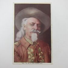 Postcard Buffalo Bill Colonel William Frederick Cody Portrait Antique Unposted picture