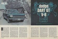 1964 Dodge Dart GT Convertible 273 V8 Vintage Magazine Road Test Article Ad 64 picture