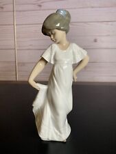 Nao by Lladro How Pretty Girl in Dress Figurine Gloss Finish 1110 picture
