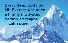 Every Dead Body On Everest Was Once A Highly Motivated Person on a 2”x3” Magnet picture