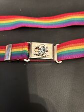 Vintage Smurf Elastic Rainbow Magnetic Belt picture