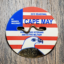 Cape May New Jersey 2015 Seasonal Beach Tag NJ Honors Our Veterans & Military picture