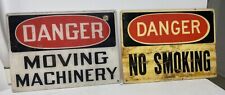 Lot of 2 DANGER Warning Signs (From Drilling Rig Gulf of Mexico) picture
