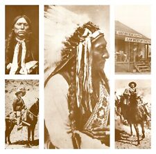 c1980s Vintage ‘OLD WEST COLLECTORS SERIES’ 5 Cards incl. Sitting BULL, Roy BEAN picture