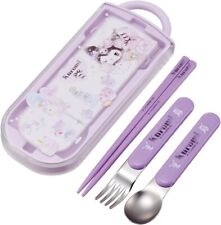 Sanrio Kuromi Fork Spoon Chopstick Set Lunch Travel Bento | US Seller picture