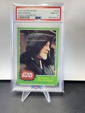 1977 Star Wars #249 - Ben Kenobi (Alec Guinness) - Series 4 GREEN - PSA 8 NM-MT picture