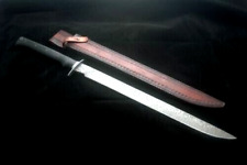 Hand Forged Custom handmade Awesome Sword in D2 steel  34 Inches acid etching picture