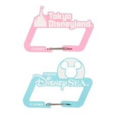 Japan Tokyo Disney Resort Land Sea Logo Carabiner Set 2 pcs Limited picture