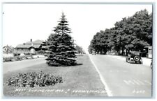 c1940's West Ludington Avenue Home View Ludington MI RPPC Photo Postcard picture