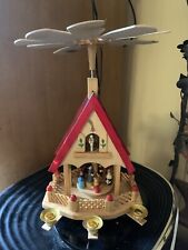 Vintage German Style Wooden Candle Windmill picture