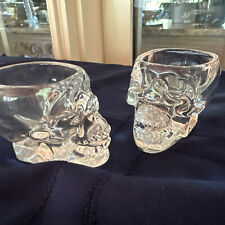 Skull Shot Glass Crystal Head Vodka 2 ounce  High quality  set of 2 Halloween picture