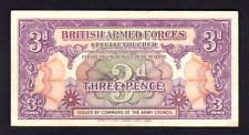 GREAT BRITAIN - British Armed Forces.  P-M9a (1946) Threepence..1st Series.. aVF picture
