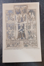 vtg postcard Retable scenes life St John Met Museum Cloisters art unposted picture