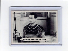 1966 Topps Superman Black & White Trading Card #52 ~ Jor-El on Krypton picture