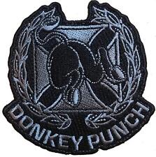 Donkey Punch Qualification Badge - Embroidered Morale Patch (Black / SWAT)  picture