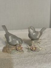Two Vintage George Good Porcelain Birds & Flower Figurines picture