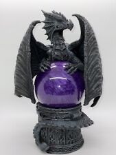 Ebros Midnight Climbing Winged Dragon Purple Blood Sandstorm Ball Statue 10