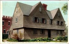 Vtg. Postcard Old House Built In 1684  Essex Institute Salem Massachusetts - A34 picture