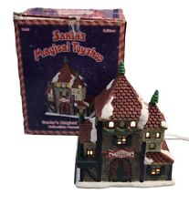 1995 Santa's Magical Toyshop Porcelain Lighted Christmas Building House with Box picture
