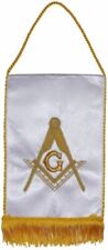 MASONIC MASTER MASON TABLE BANNER HAND EMBROIDERED picture