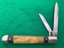 💯1911 - 1924 ONLY GOLDEN RULE CUTLERY, BIG 2 BLADE SLEEVEBOARD SCARCE KNIFE picture
