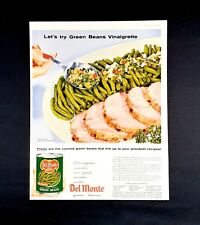 Del Monte green beans ad vintage 1957 advertisement picture