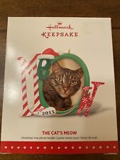Hallmark 2015 The Cats Meow Christmas Photo Frame Ornament J picture
