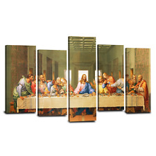 The Last Supper Canvas Wall Art Vintage Leonardo Da Vinci Classic Famous Pain... picture