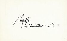 Nigel Hawthorne- Signed Index Card picture