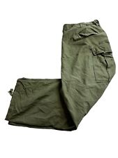 Vintage M51 Field Trousers Shell M-1951 Military Pants Green 40x28 Baggy picture