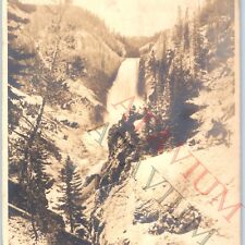 c1920s J.E. Haynes Yellowstone Grand Canyon Cannon Real Photo Snapshot Falls C52 picture