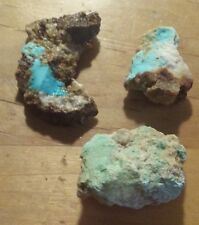 turquoise specimen or rough 3 pieces from ithica peaks area mohave county az picture