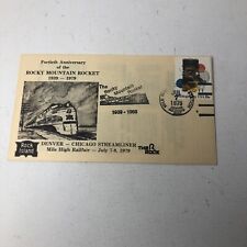 US POSTAL LETTER SPECIAL  POSTMARK CARRIED ON THE ROCKY MOUNTAIN ROCKET 1979 #3 picture