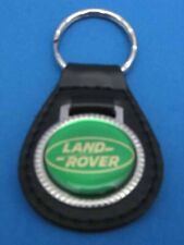 Rover genuine grain leather keychain key fob collectible used old stock picture