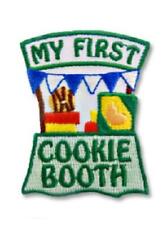 Girl MY First 1st COOKIE BOOTH Fun Patches Crests Badge SCOUTS GUIDES sale stand picture